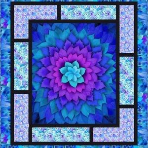 Timeless Treasures Fanciful Fronds Quilt Kit 61.5” x 68.5”